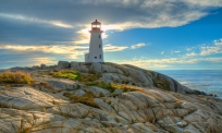 Peggys Cove Lighthouse by Jim Woodring