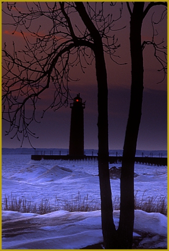 Frozen Lighthouse by Pam Havlicek